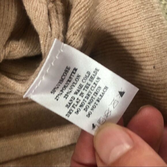 Lavender Sketch Cropped Wide Rib Cardigan M - Picture 10 of 10